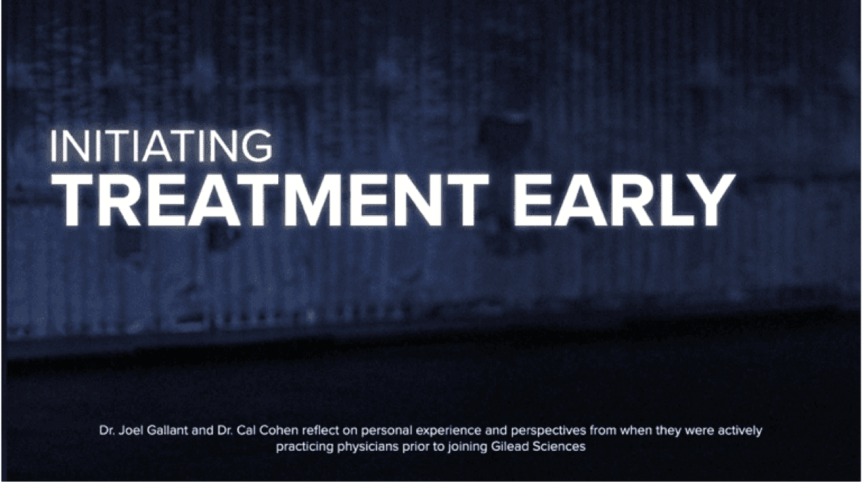 Initiating HIV Treatment Early video play button.